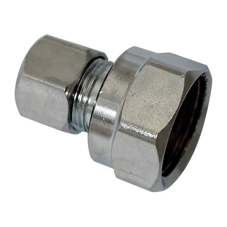 Plumb Pak Plumb Pak 1/2 in. FIP X 3/8 in. D Compression Brass Straight Connector PP73PCLF